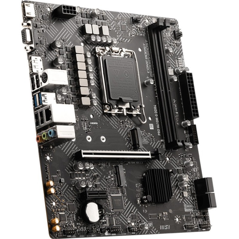 MSI H610M-G DDR4 Gaming Desktop Motherboard - Intel H610 Chipset - Socket LGA-1700 - Thumbnail 4