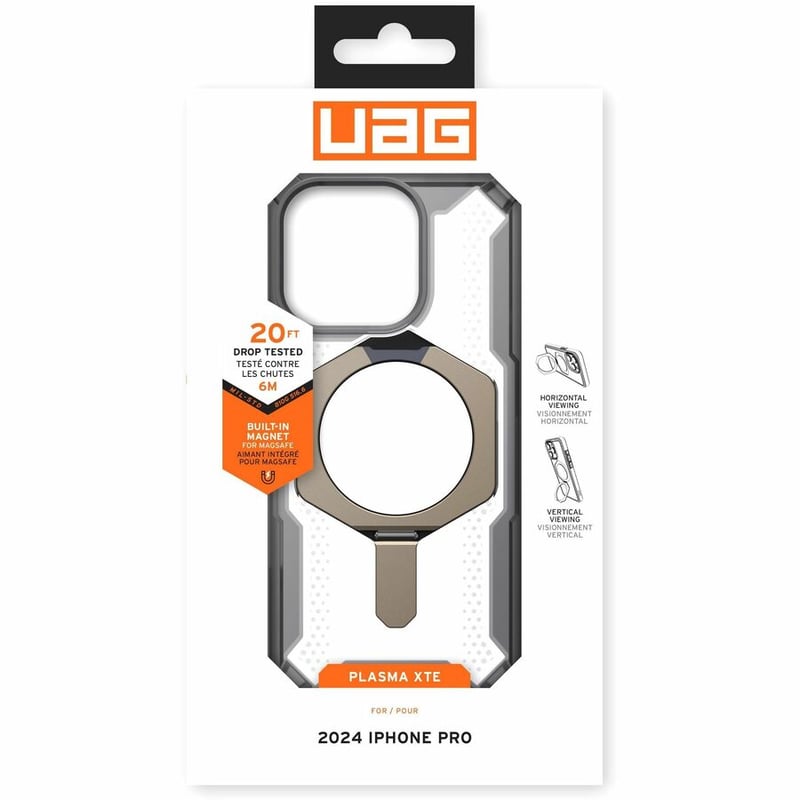 UAG CASE IPH16PRO PLSMXTE MGSF-ASH/TITAN - Thumbnail 2