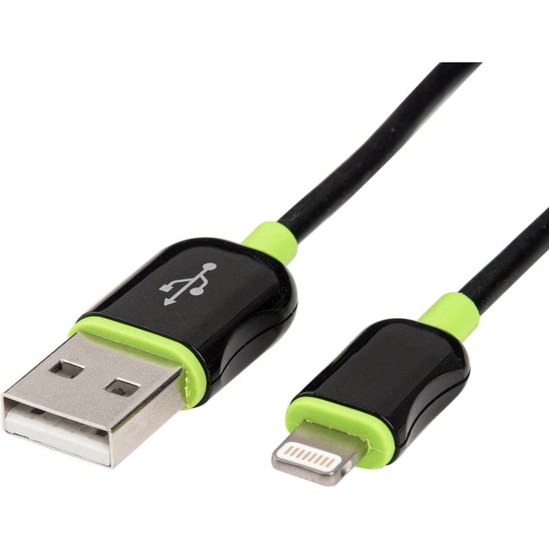 Rocstor Premium 4 ft./1.2 m. Black Lightning to USB Charge Sync Cable - Thumbnail 3