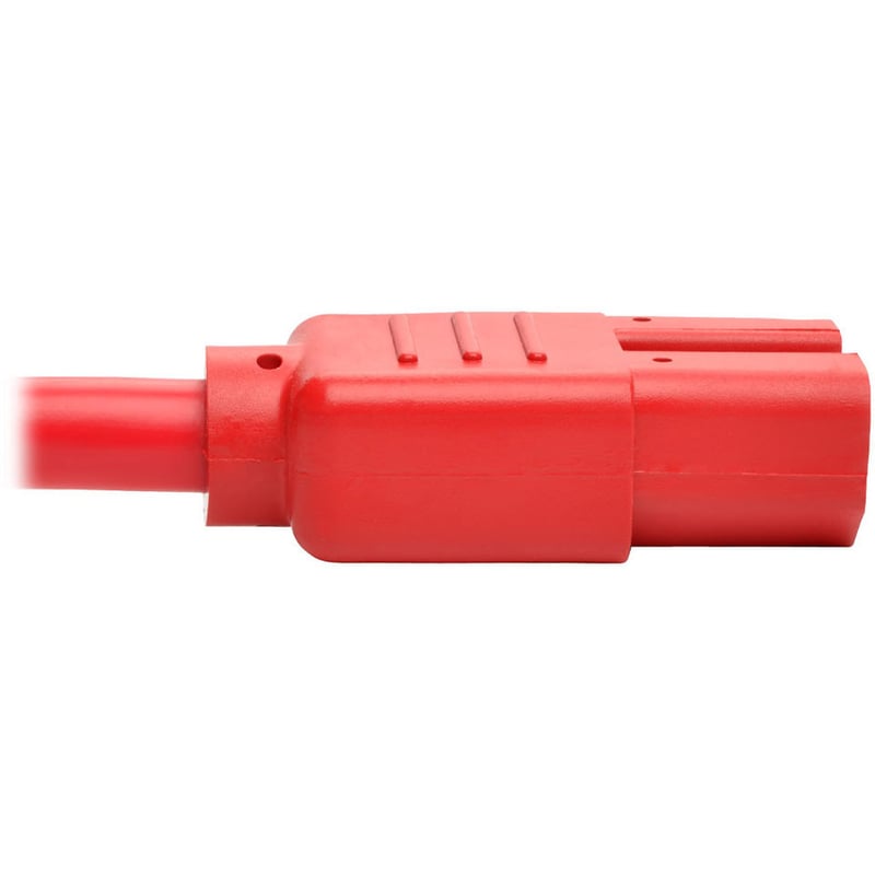 Eaton Tripp Lite Series Power Cord C14 to C15 - Heavy-Duty, 15A, 250V, 14 AWG, 3 ft. (0.91 m), Red - Thumbnail 4