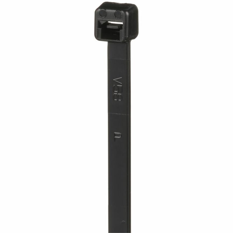 Panduit Cable Tie, Black, UV Nylon 612, 11.5" , 50lb, PK1000 - Thumbnail 4
