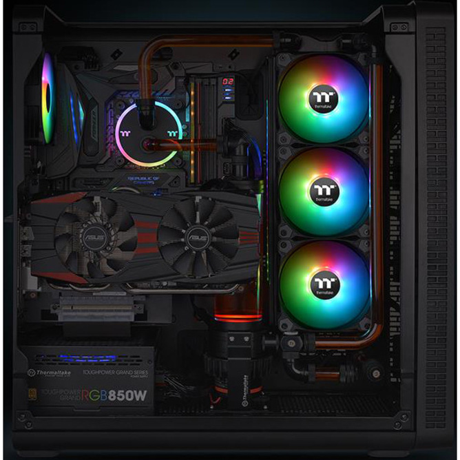 Thermaltake Pure 14 ARGB Sync Radiator Fan TT Premium Edition (3-Fan Pack) - 3 Pack - Thumbnail 3