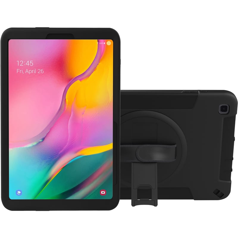 CTA Digital Protective Case with Built-in 360 Degree Rotatable Grip Kickstand & Pen Slot for Samsung Galaxy Tab A7 - Thumbnail 1