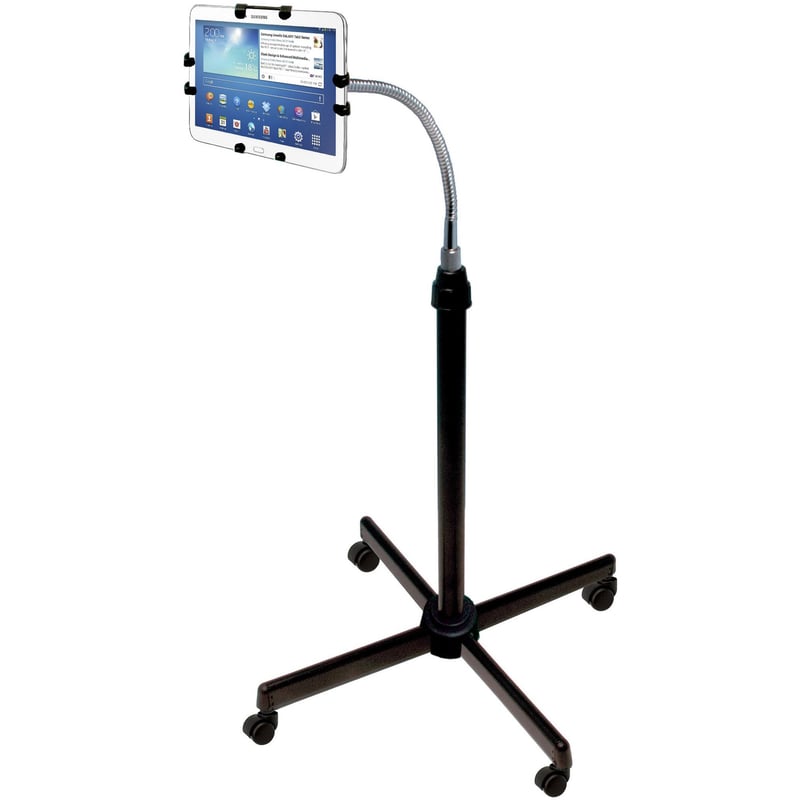 CTA Universal Height-Adjustable Gooseneck Floor Stand for Tablets - Thumbnail 1