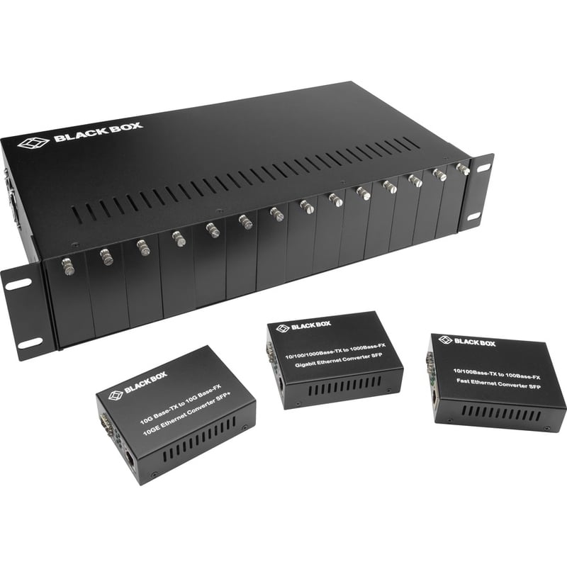 Black Box Pure Networking Media Converter Chassis - Thumbnail 5