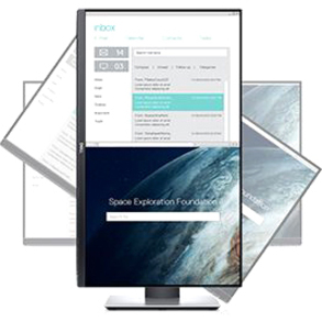 Dell P2319H 23" Class Full HD LCD Monitor - 16:9 - Black, Gray - Thumbnail 3