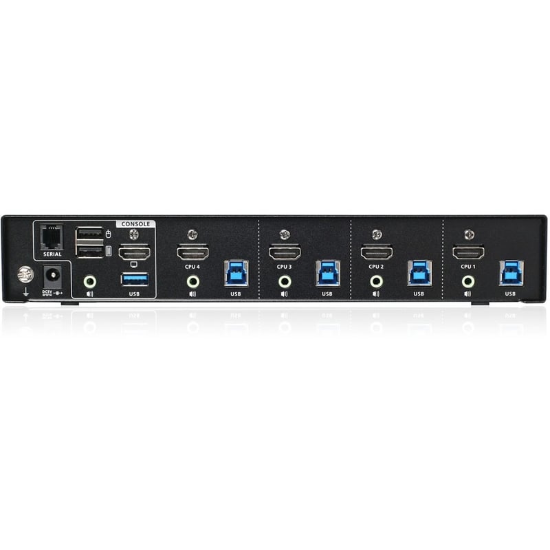 IOGEAR 4-Port 4K KVMP Switch with HDMI Connection, USB 3.0 Hub, and Audio (TAA) - Thumbnail 3