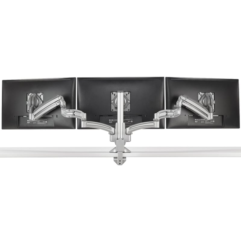 Chief KX Low-Profile Triple Monitor Arm Desk Mount - For Displays 10-32" - Silver - Thumbnail 1