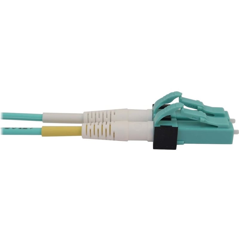 Eaton Tripp Lite Series 400G Multimode 50/125 OM4 Switchable Fiber Optic Cable (Duplex LC-PC M/M), LSZH, Aqua, 7 m (23 ft.) - Thumbnail 4