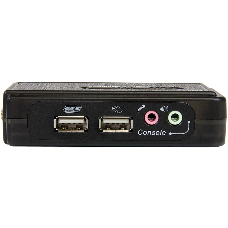 StarTech.com 2 Port USB KVM Kit with Cables and Audio Switching - KVM / audio switch - USB - 2 ports - 1 local user - Thumbnail 5
