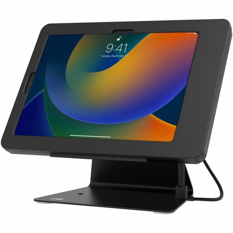 CTA Kiosk Stand w/ Stylus for iPad 10, iPad Air 4 & 5, & 11" iPad Pro - Black - Thumbnail 2