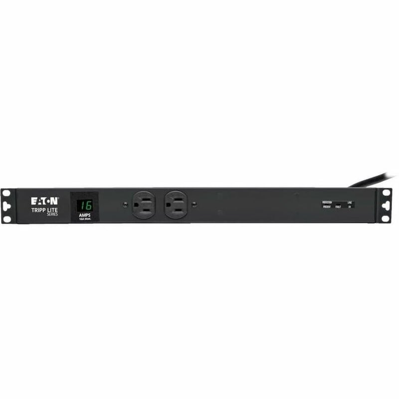 Tripp Lite by Eaton PDU 2kW Single-Phase Local Metered PDU + ISOBAR Surge Suppression, 3840 Joules, 100-127V Outlets (12 5-20R, 2 5-15R), L5-20P/5-20P, 15 ft. (4.57 m) Cord, 1U Rack-Mount - Thumbnail 4