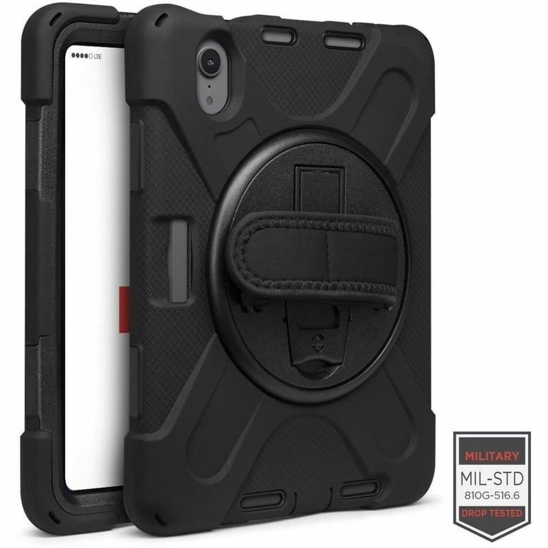 CELLAIRIS - APPLE RAPTURE RUGGED - IPAD MINI 7 /6 W/ KICKSTAND & HAND STRAP BLAC - Thumbnail 1
