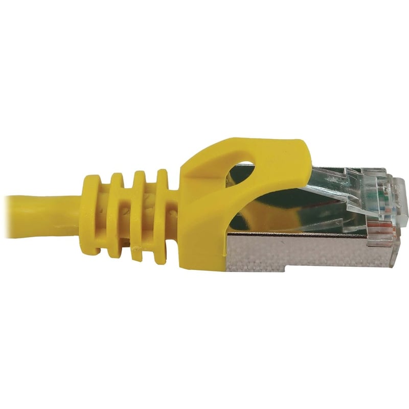 Eaton Tripp Lite Series Cat6a 10G Snagless Shielded Slim STP Ethernet Cable (RJ45 M/M), PoE, Yellow, 6 ft. (1.8 m) - Thumbnail 4