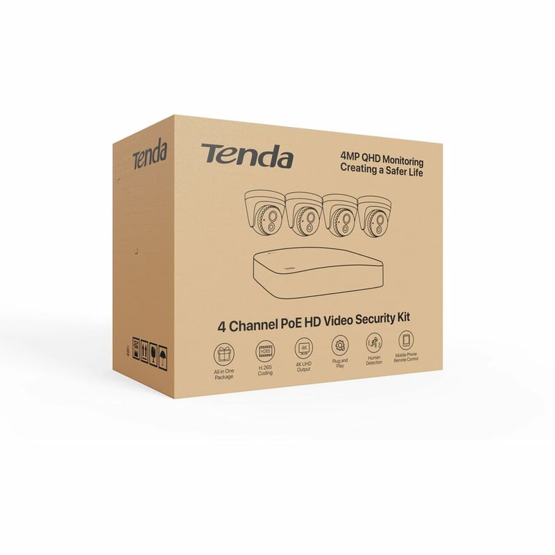 4 CHANNEL POE HD SECURITY KIT . - Thumbnail 4