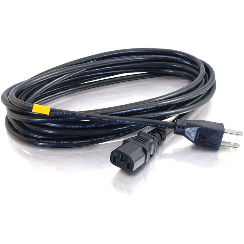 C2G 6ft 14 AWG Premium Universal Power Cord (NEMA 5-15P to IEC320C13) TAA - Thumbnail 2