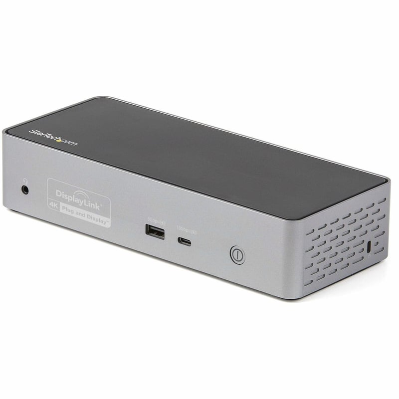 StarTech.com USB-C Dock, 4K 60Hz Quad Monitor DisplayPort & HDMI, Universal USB C Docking Station, 100W Power Delivery, USB Hub 1C/3A, GbE - Thumbnail 1