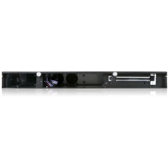 iStarUSA 1U Compact Rackmount Mini-ITX Chassis with Wood Front Bezel - Thumbnail 4
