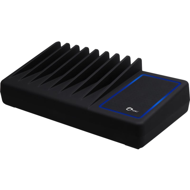 SIIG 10-Port USB Charging Station with Ambient Light Deck - Thumbnail 1