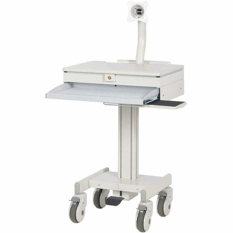 Eaton Tripp Lite Series Mobile Workstation with Monitor Arm, Casters, Locking Drawer, TAA - Thumbnail 2