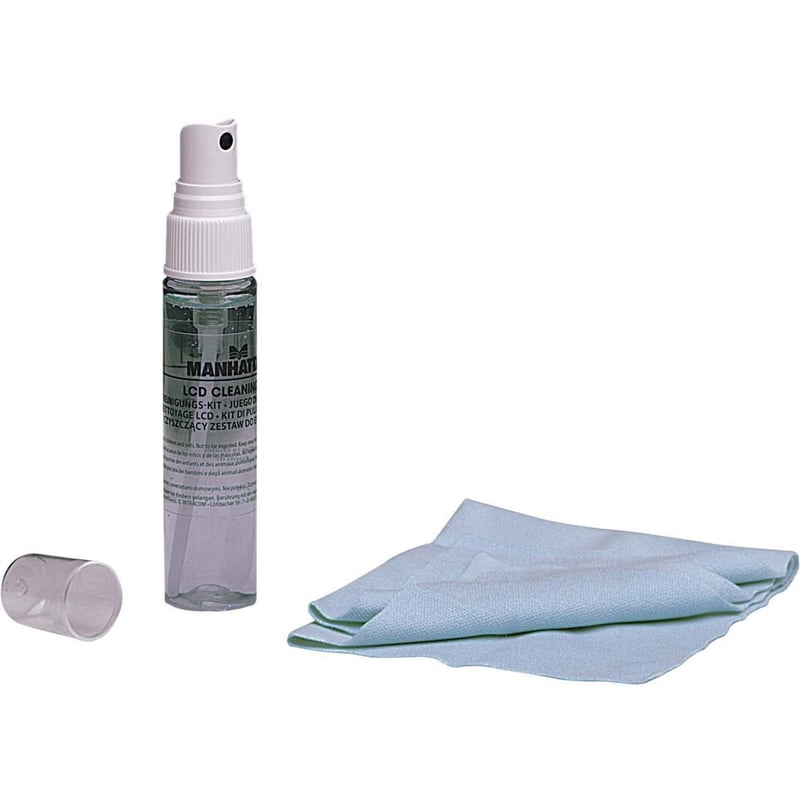 Manhattan LCD Cleaning Kit with Anti-microbial Cloth, Lavender