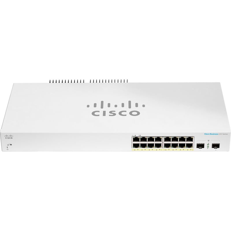 CBS220 SMART 16-PORT GE, POE, 2X1G SFP REMANUFACTURED - Thumbnail 4