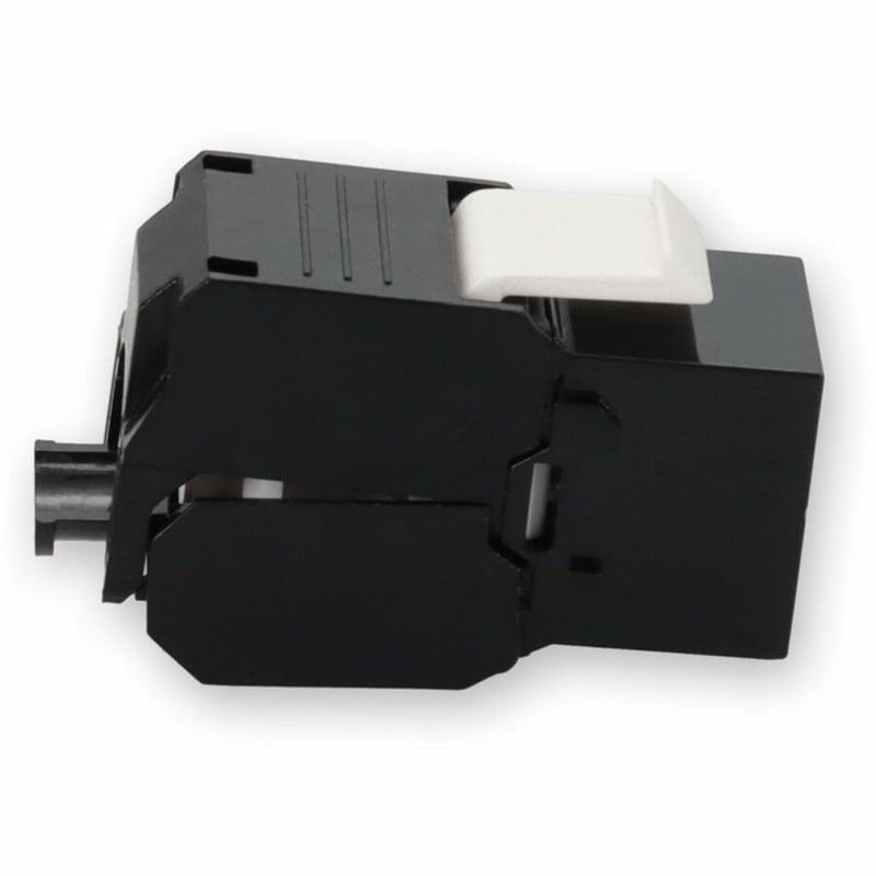 AddOn Non-Terminated to RJ-45 (Female) Black Cat6 UTP Copper Connector 180 Degree - Thumbnail 2