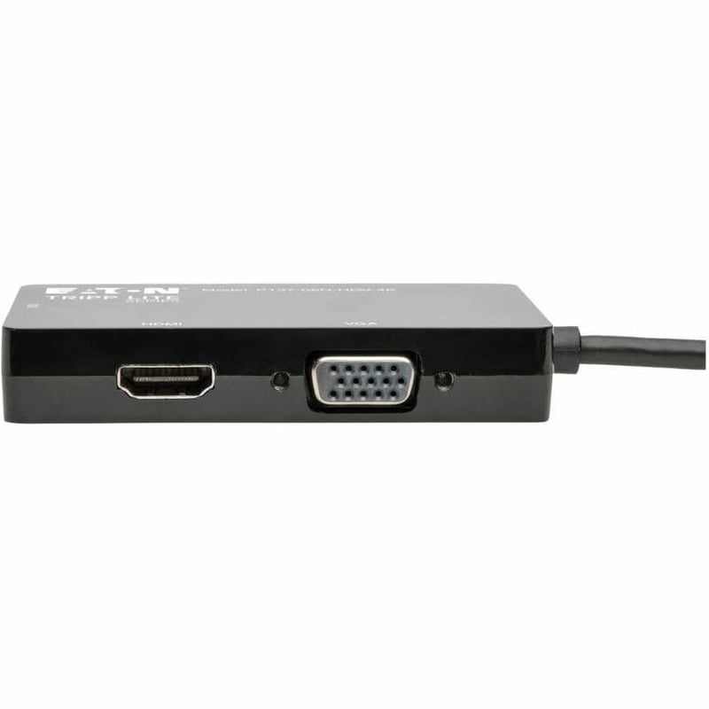 Tripp Lite by Eaton Keyspan Mini DisplayPort to VGA/DVI/HDMI All-in-One Video Converter Adapter 4K 30Hz HDMI DP1.2 Black 6-in. (15.24 cm) - Thumbnail 3
