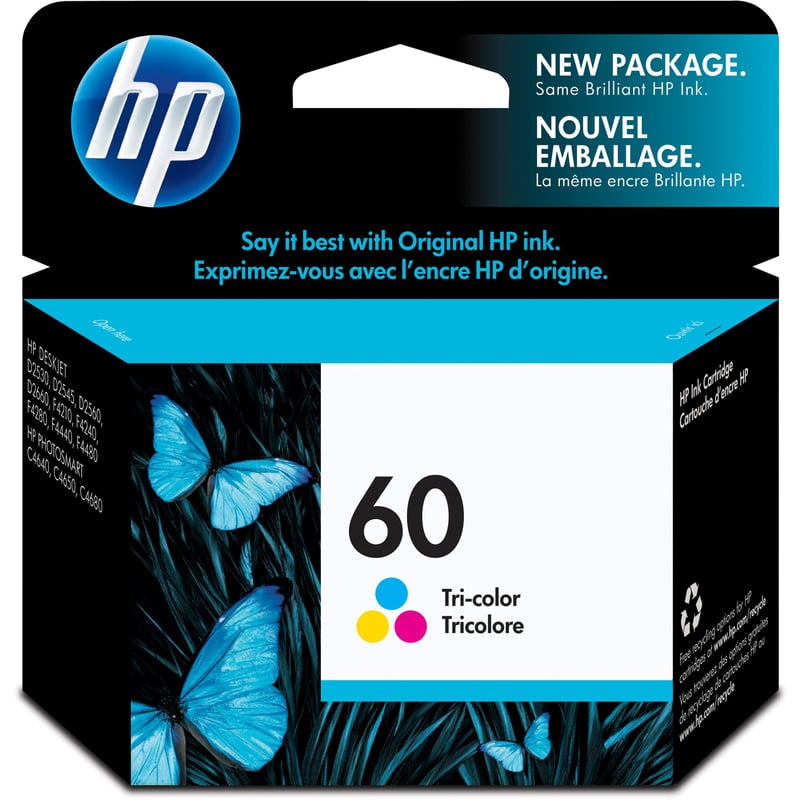 HP 60 Original Ink Cartridge - Single Pack - Thumbnail 1
