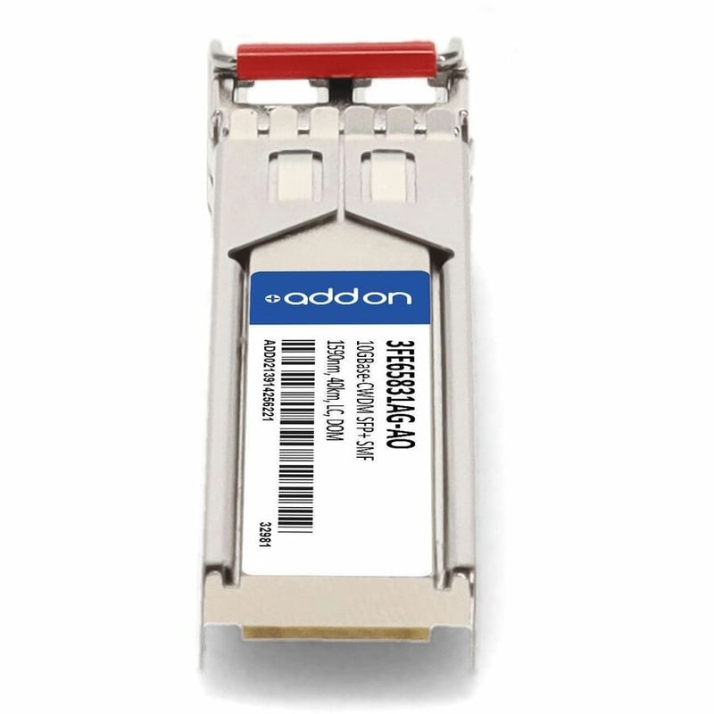 AddOn Alcatel-Lucent Nokia® 3FE65831AG Compatible TAA 10GBase-CWDM SFP+ Transceiver (SMF, 1590nm, 40km, LC, DOM) - Thumbnail 4