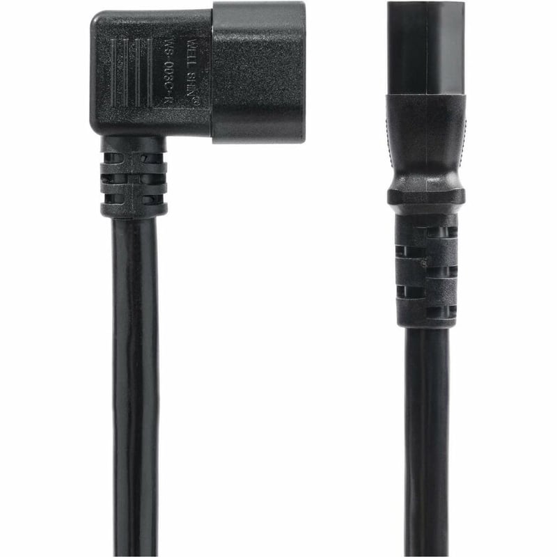 StarTech.com 6ft (1.8m) Heavy Duty Power Cord, Right Angle IEC 60320 C14 to C13, 15A 250V, 14AWG, UL Listed Components - Thumbnail 2
