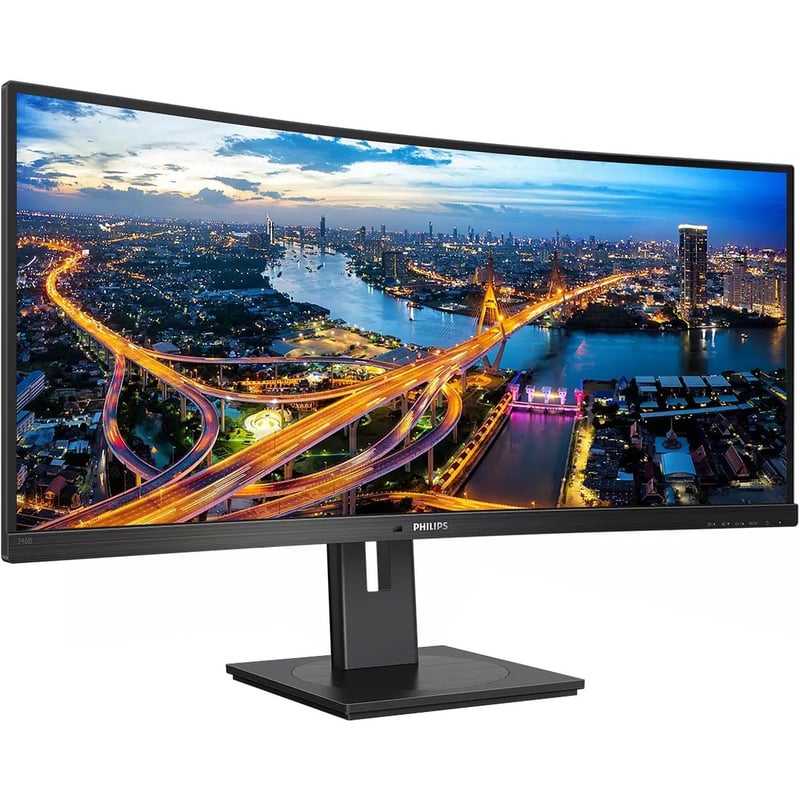 PHILIPS 346B1C 34" Monitor, Cuved, LED, UltraWide QHD (3440x1440), USB-C, USB-Hub, 4 Year Manufacturer Warranty - Thumbnail 1