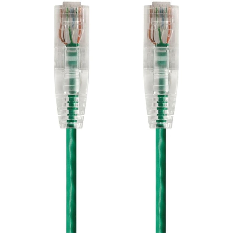 SLIMRUN CAT6 UTP CABLE-20FT GREEN - Thumbnail 1