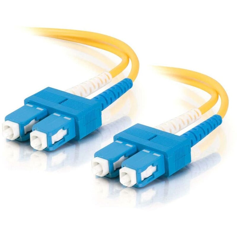 C2G-10m SC-SC 9/125 OS1 Duplex Singlemode Fiber Optic Cable (Plenum-Rated) - Yellow - Thumbnail 1