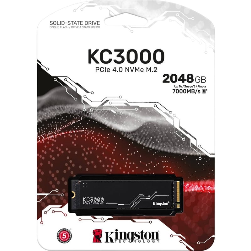 Kingston KC3000 2 TB Solid State Drive - M.2 2280 Internal - PCI Express NVMe (PCI Express NVMe 4.0 x4) - Thumbnail 2