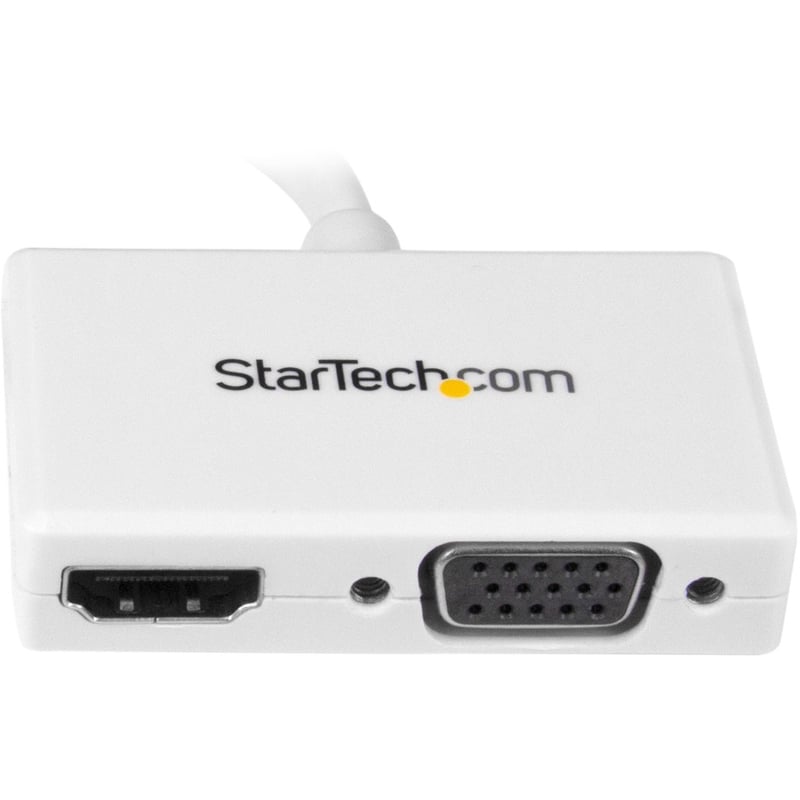 StarTech.com Travel A/V Adapter - 2-in-1 Mini DisplayPort to HDMI or VGA Converter - White - Thumbnail 2