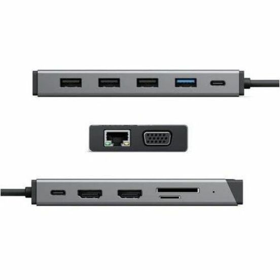 ALOGIC USB-C 12-IN-1 TRIPLE DISPLAY COMPACT DOCKING STATION - Thumbnail 3