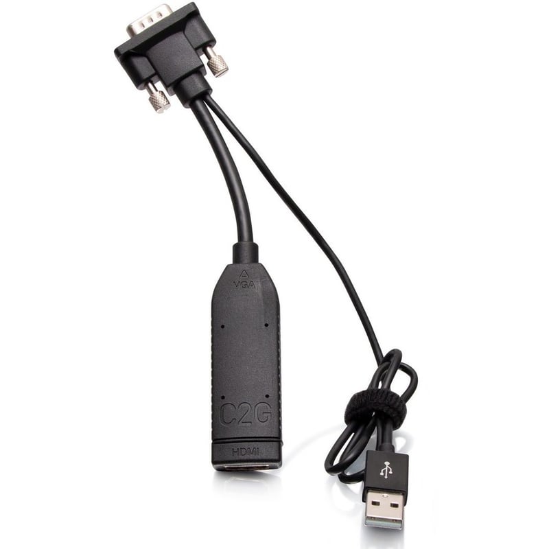 C2G VGA to HDMI Dongle Adapter Converter - M/F - Thumbnail 3