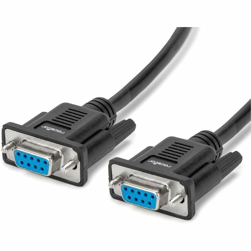 6.56FT (2M) DB9 RS232 CABLE DB9 RS232 SERIAL NULL MODEM - F/F - Thumbnail 2