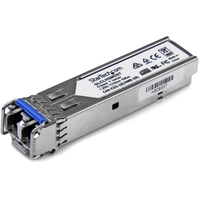 StarTech.com Cisco GLC-LH-SMD Compatible SFP Module - 1000BASE-LX/LH - 1GE Gigabit Ethernet 1GbE Single Mode Fiber SMF Optic Transceiver - Thumbnail 1