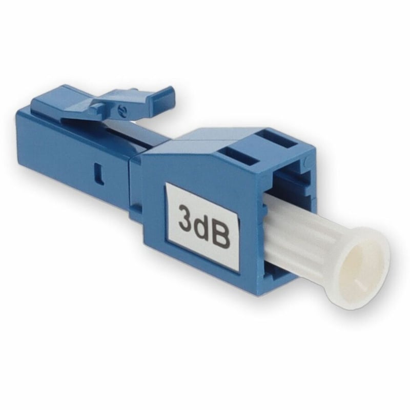 AddOn 3dB Fixed LC Male to LC Female OS1 SMF Simplex Fiber Attenuator - Thumbnail 3