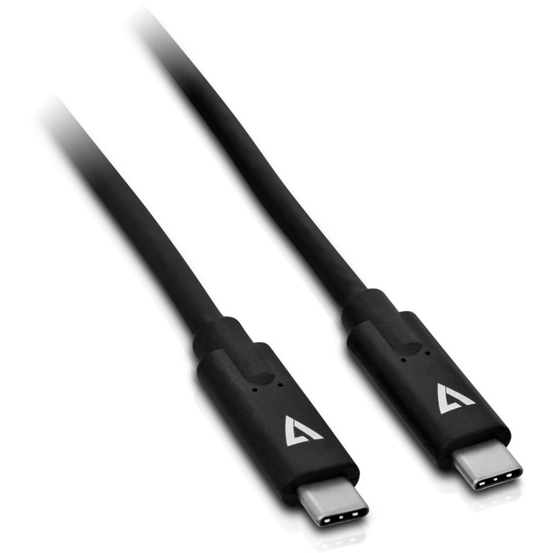 V7 USB-C to USB-C Cable 1m Black - Thumbnail 1