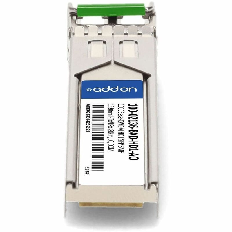 AddOn Calix® 100-02136-BXD-HD1 Compatible TAA 1000Base-CWDM HD1 SFP Transceiver (SMF, 1530nm HTx/LRx, 80km, LC, DOM) - Thumbnail 4