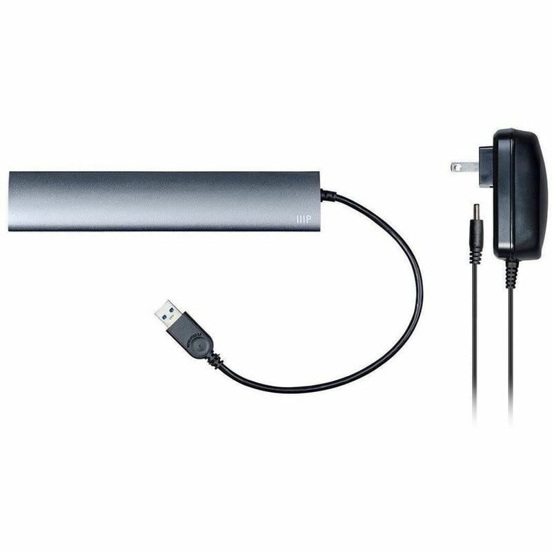 MONOPRICE USB 3.0 7-PORT ALUMINUM HUB_ WITH AC ADAPTER - Thumbnail 5