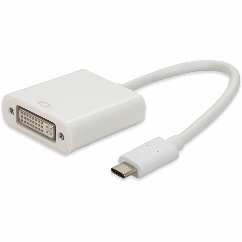 AddOn 5-Pack of USB 3.1 (C) Male to DVI-I (29 pin) Female White Adapters - Thumbnail 1