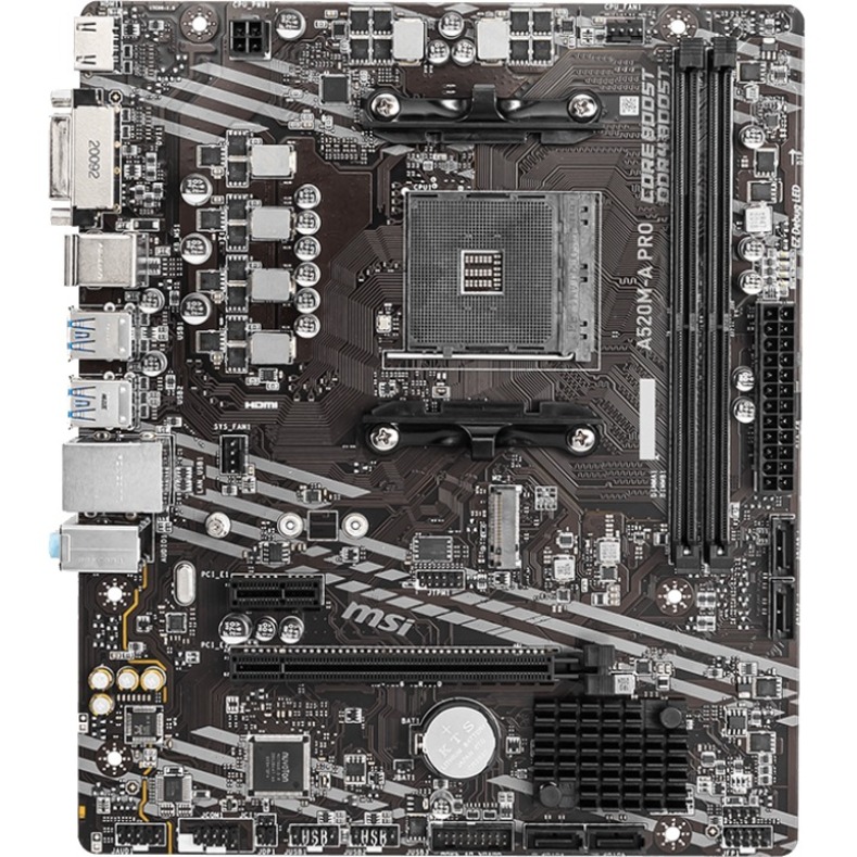 MSI A520M-A PRO Desktop Motherboard - AMD A520 Chipset - Socket AM4 - Micro ATX - Thumbnail 5