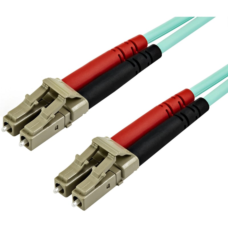 StarTech.com 7m (22ft) LC/UPC to LC/UPC OM3 Multimode Fiber Optic Cable, Full Duplex Zipcord Fiber, 100Gbps, LOMMF, LSZH Fiber Patch Cord - Thumbnail 1