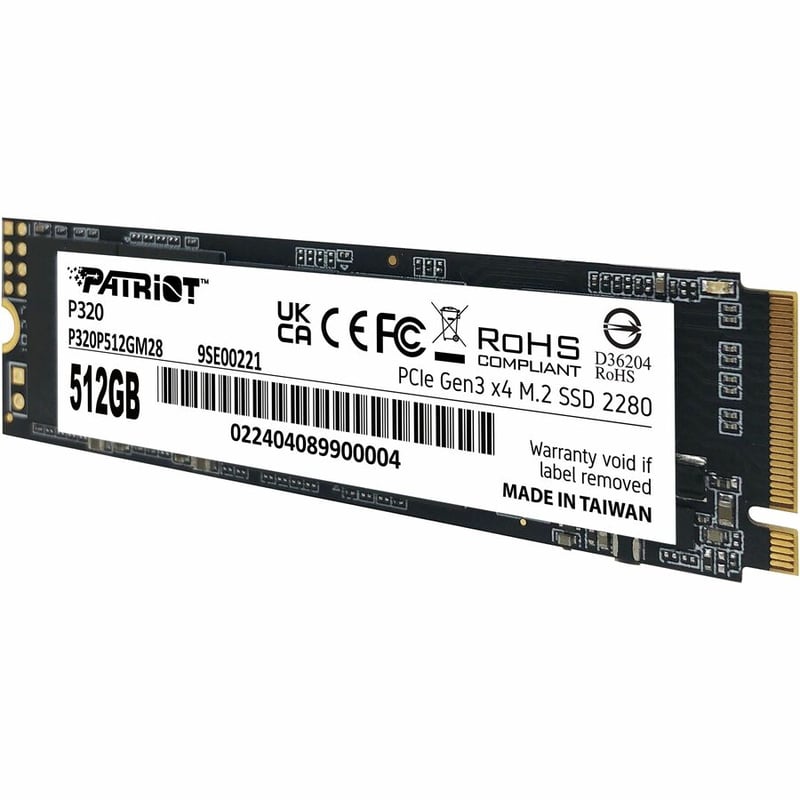 PATRIOT P320 512GB M.2 2280 PCIE GEN3 X4 SSD - Thumbnail 2