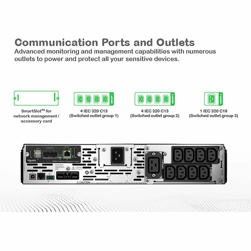 APC by Schneider Electric Smart-UPS 3000 VA Tower/Rack Mountable UPS - Thumbnail 5