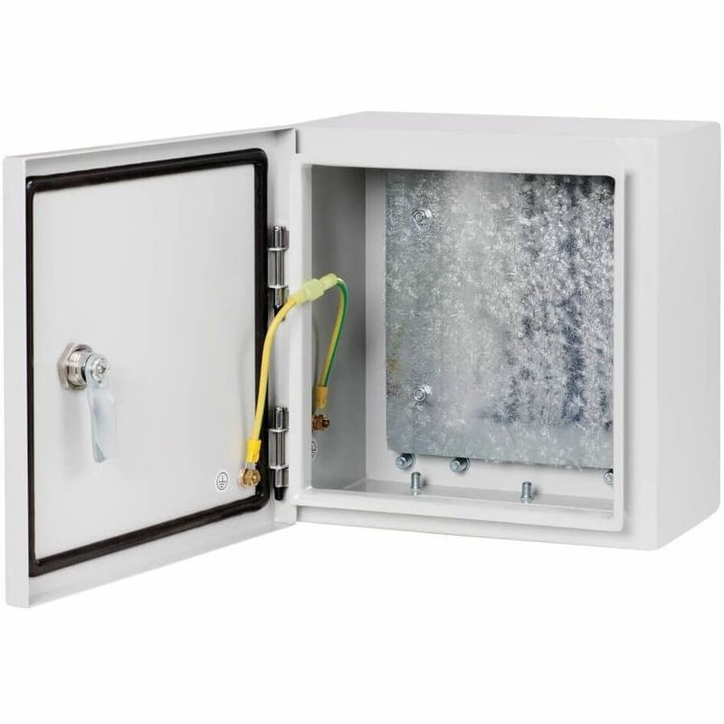 Tripp Lite by Eaton SmartRack Outdoor Industrial Enclosure with Lock - NEMA 4, Surface Mount, Metal Construction, 10 x 10 x 6 in., Gray - Thumbnail 4